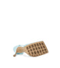 Bottega Veneta Blue Fabric And Leather Sandal