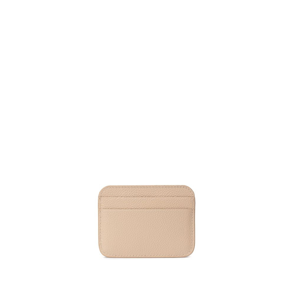 Porte-cartes en cuir beige Balenciaga