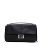 Sac à bandoulière en cuir noir Fendi