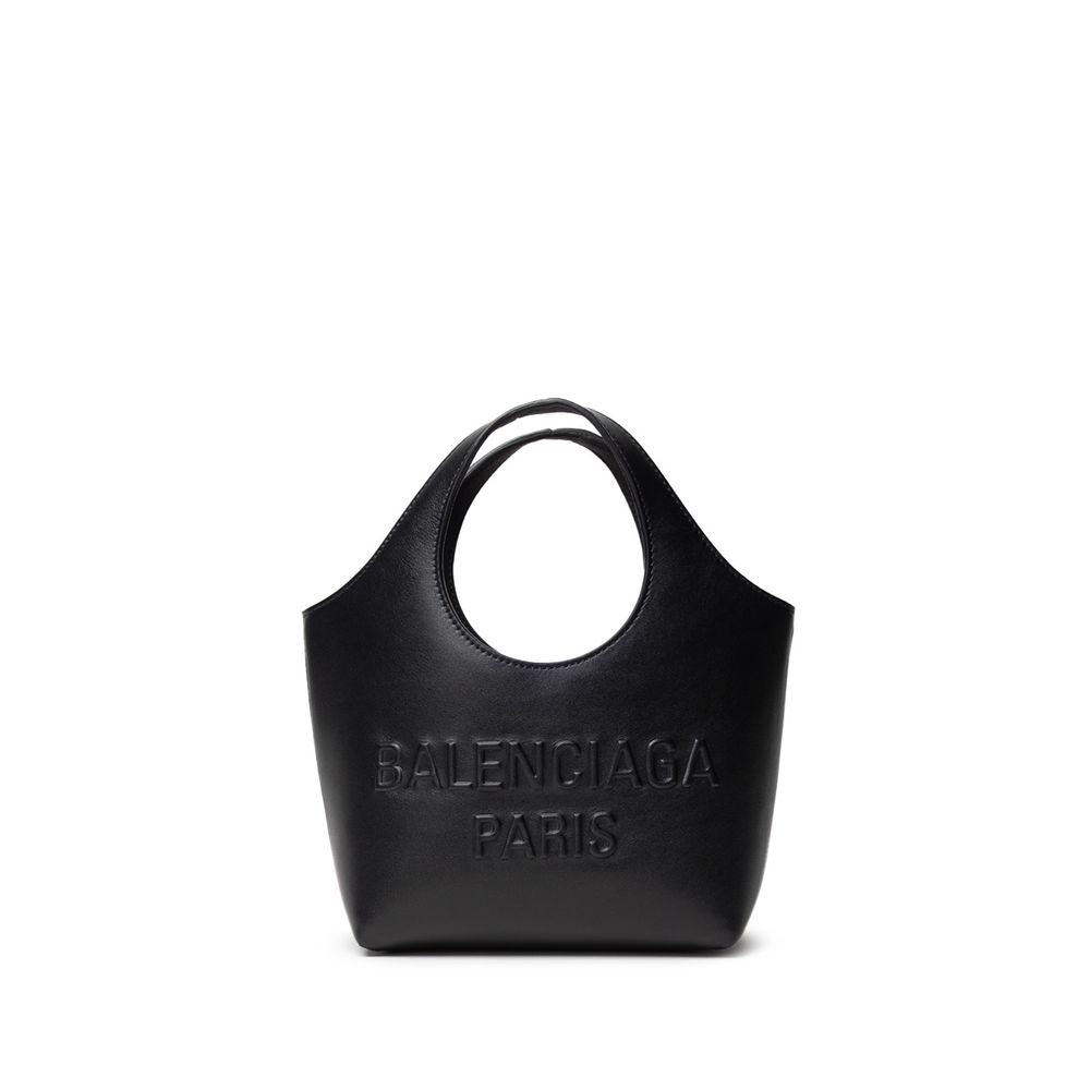 Balenciaga Black Leather Tote Bag