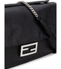 Sac à bandoulière en cuir noir Fendi