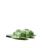 Bottega Veneta Green Leather Slide