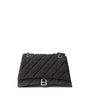 Balenciaga Black Fabric And Leather Shoulder Bag