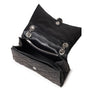 Balenciaga Black Fabric And Leather Shoulder Bag