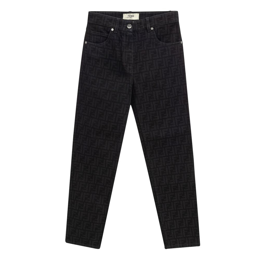 Jean en coton noir Fendi