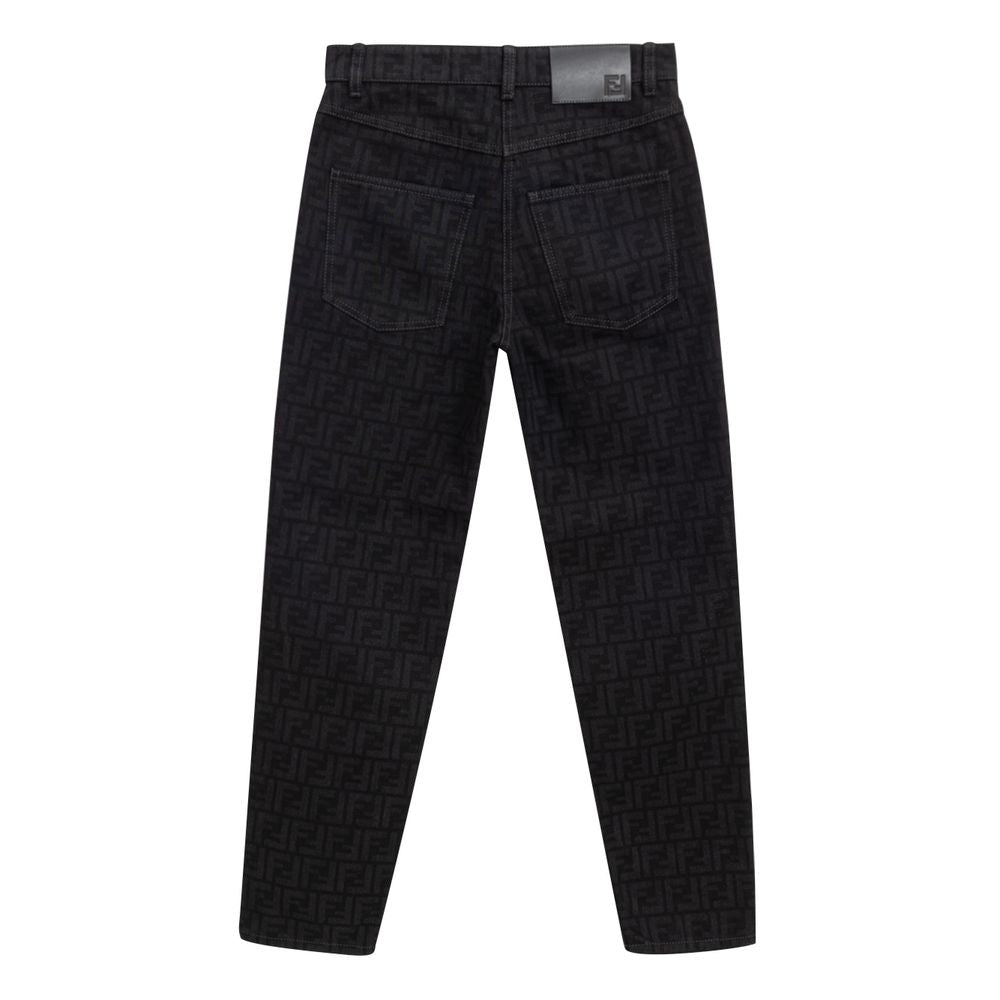 Jean en coton noir Fendi