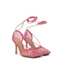 Bottega Veneta Pink Fabric And Leather Sandal