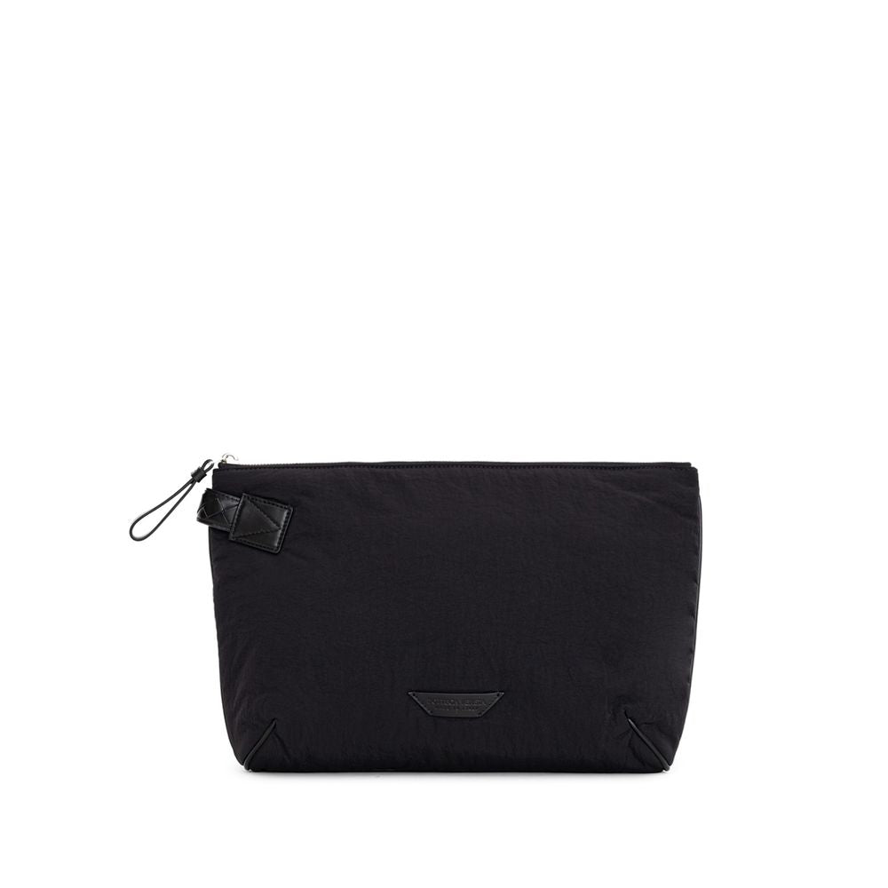 Pochette en nylon noir Bottega Veneta