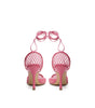 Bottega Veneta Pink Fabric And Leather Sandal