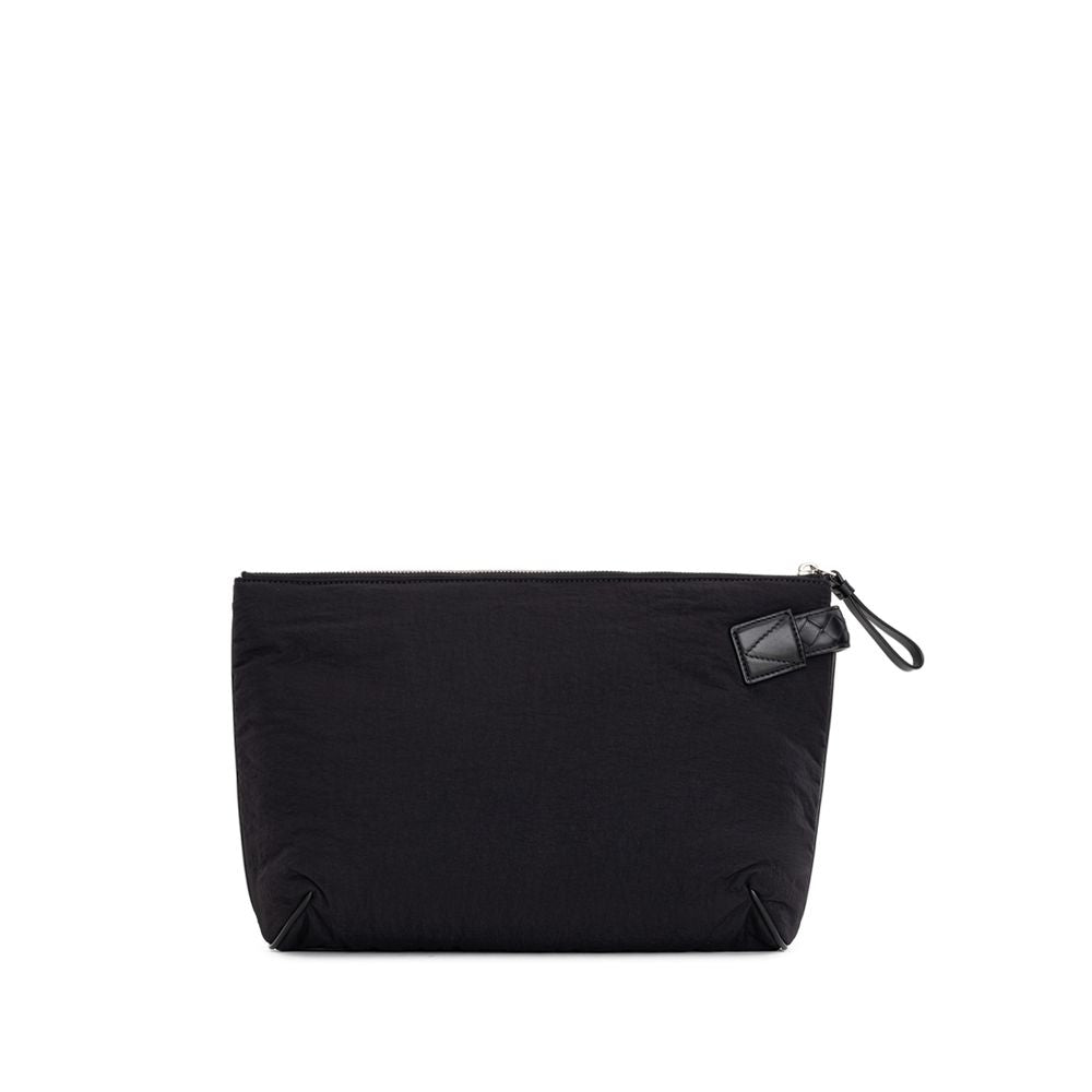 Pochette en nylon noir Bottega Veneta
