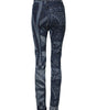 Dolce & Gabbana Blue Graphic Print Cotton Skinny Denim Jeans