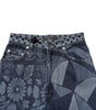 Dolce & Gabbana Blue Graphic Print Cotton Skinny Denim Jeans