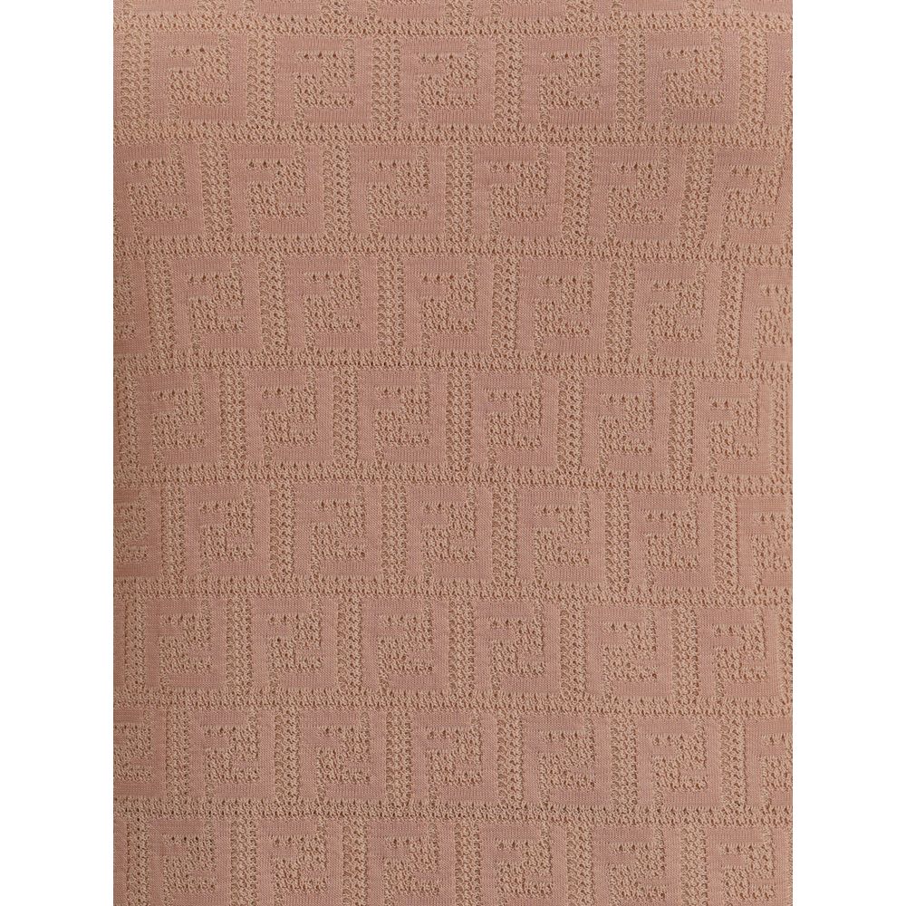 Robe midi à motif Fendi FF