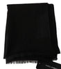 Dolce & Gabbana Brown Virgin Wool Striped Pattern Wrap Scarf