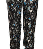 Dolce & Gabbana Black Musical Instrument Sleepwear Pants