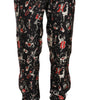 Dolce & Gabbana Red Musical Instrument Print Sleepwear Pants
