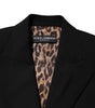 Dolce & Gabbana Black Wool Single Breasted Coat Jacket