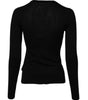 Dolce & Gabbana Black Wool Knit Crew Neck Cardigan Sweater