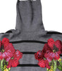 Dolce & Gabbana Gray Floral Embroidery Pullover Sweater