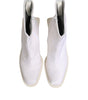 Maison Margiela White Square Heel Zip Ankle Boots Shoes