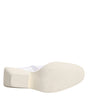 Maison Margiela White Square Heel Zip Ankle Boots Shoes