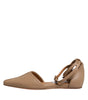 Max Mara Beige Leather Pointed Toe Sandals Ballet Flat Shoes