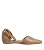 Max Mara Beige Leather Pointed Toe Sandals Ballet Flat Shoes