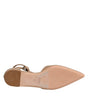Max Mara Beige Leather Pointed Toe Sandals Ballet Flat Shoes