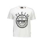 T-shirt en coton blanc Plein Sport