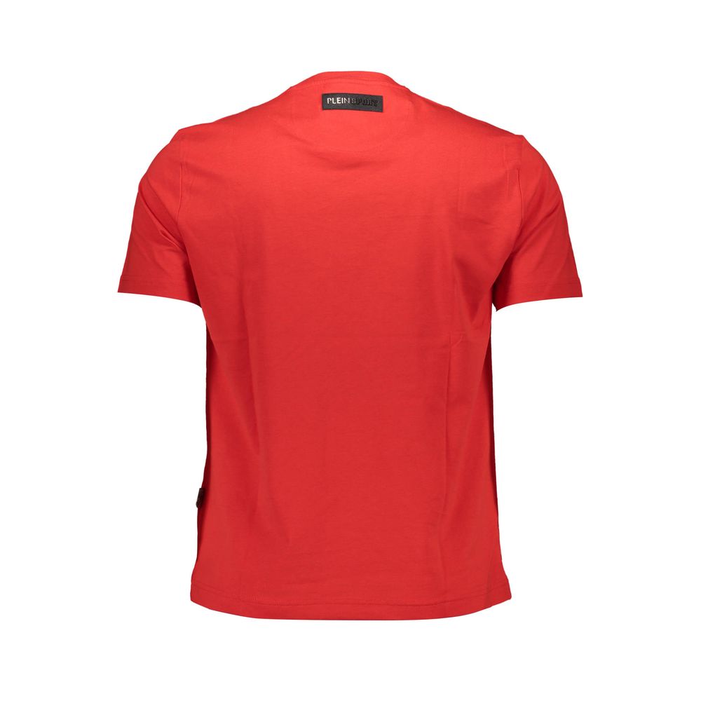 T-shirt en coton rouge Plein Sport
