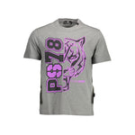 T-shirt en coton gris Plein Sport