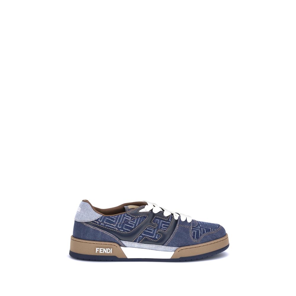 Baskets en denim Fendi FF