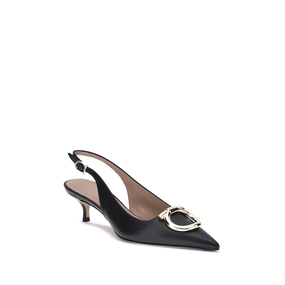 Ferragamo Gancini Slingback Pumps