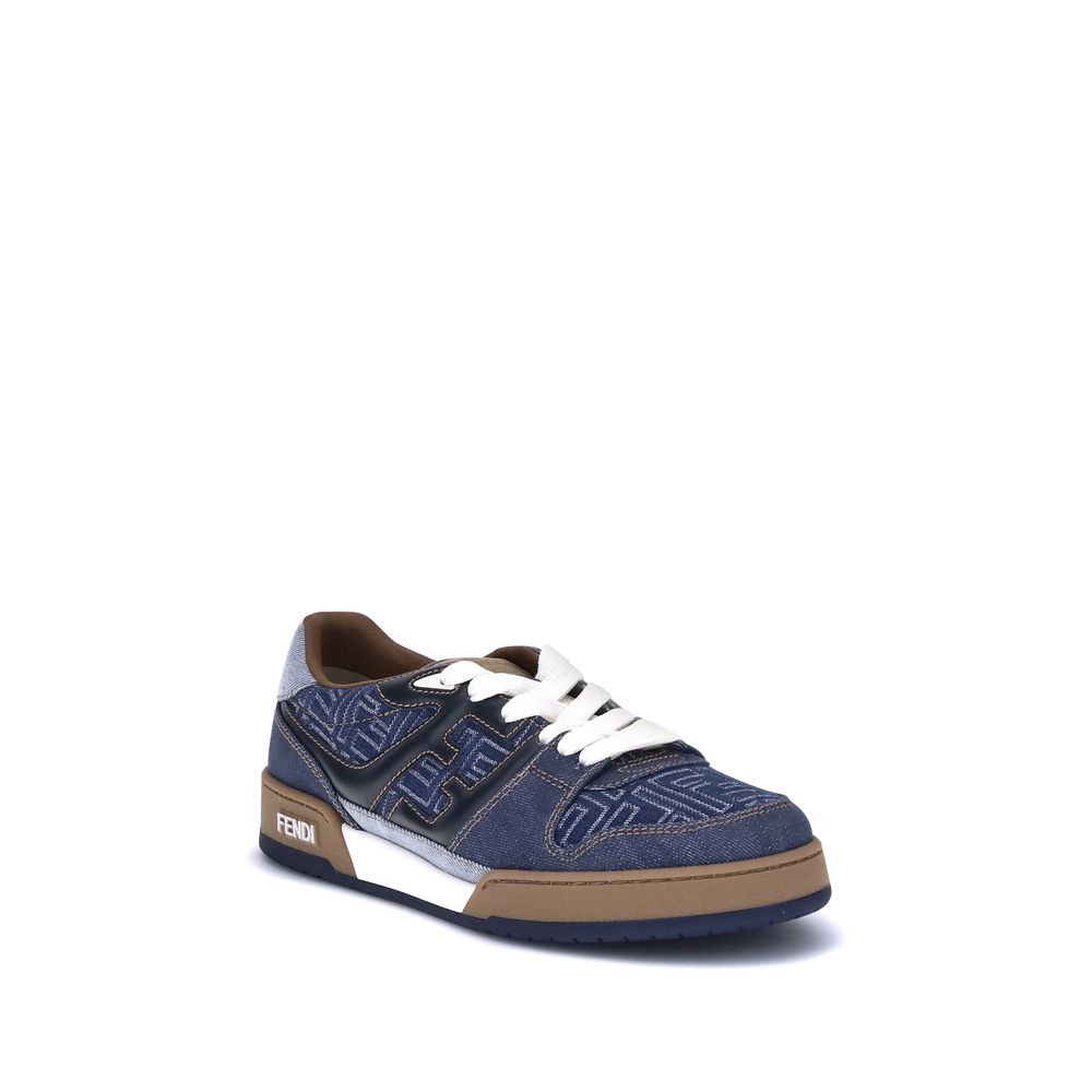 Baskets en denim Fendi FF