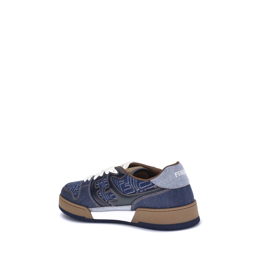 Baskets en denim Fendi FF