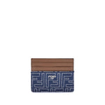 Porte-cartes en jean Fendi