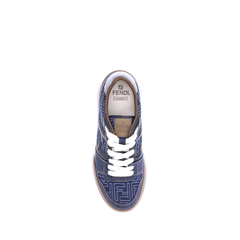 Baskets en denim Fendi FF