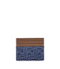 Porte-cartes en jean Fendi