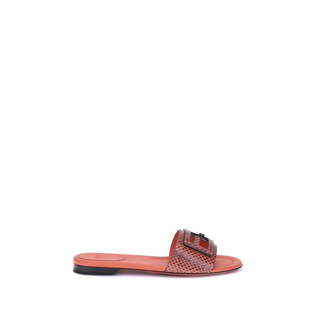 Sandales Fendi à imprimé python