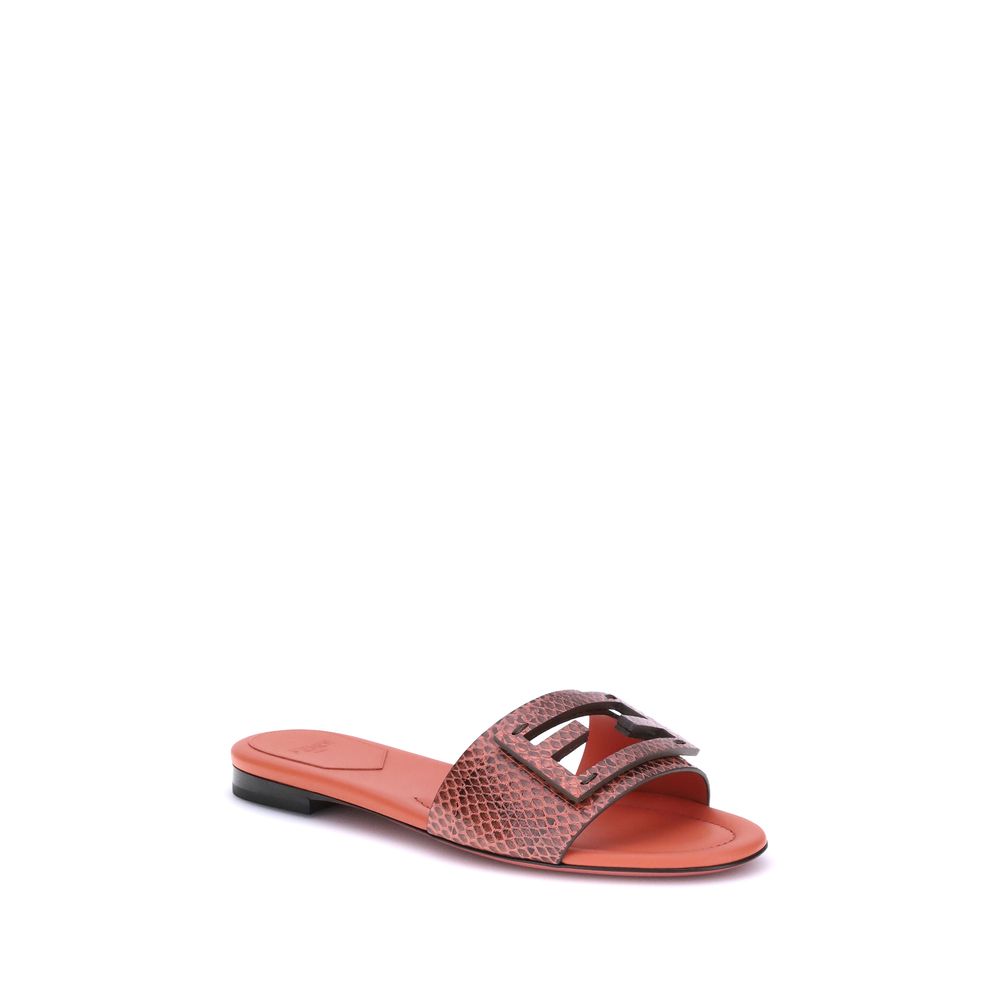 Sandales Fendi à imprimé python