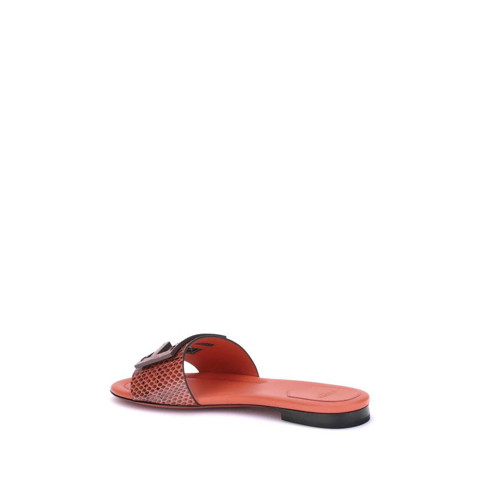 Sandales Fendi à imprimé python