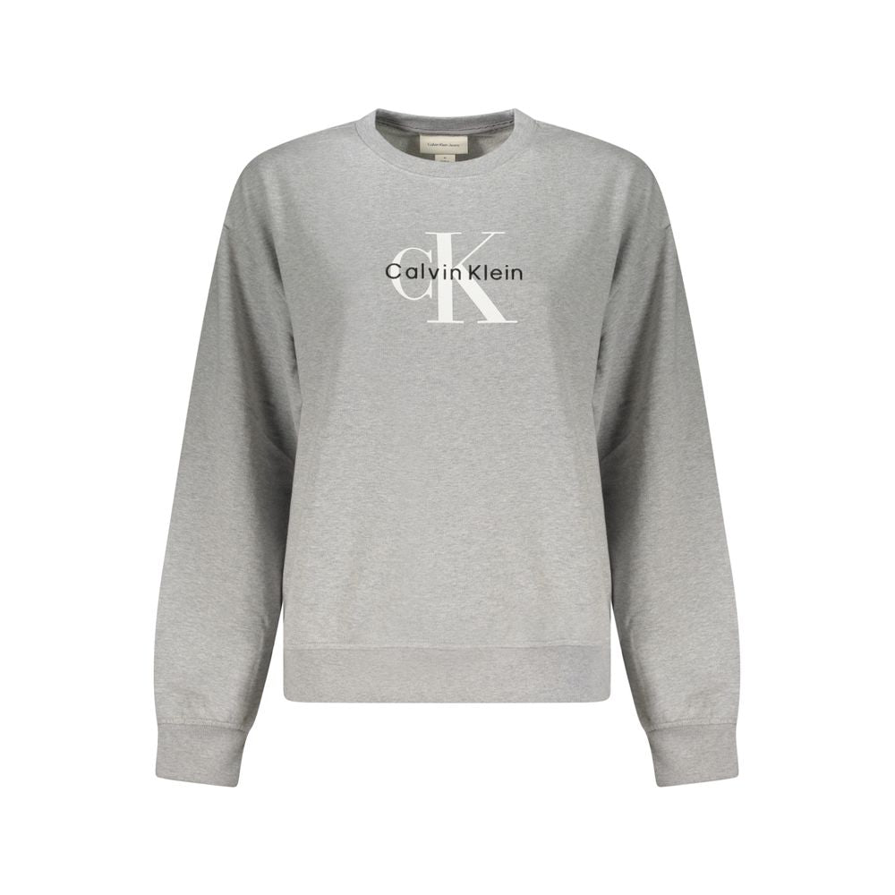 Pull en coton gris Calvin Klein