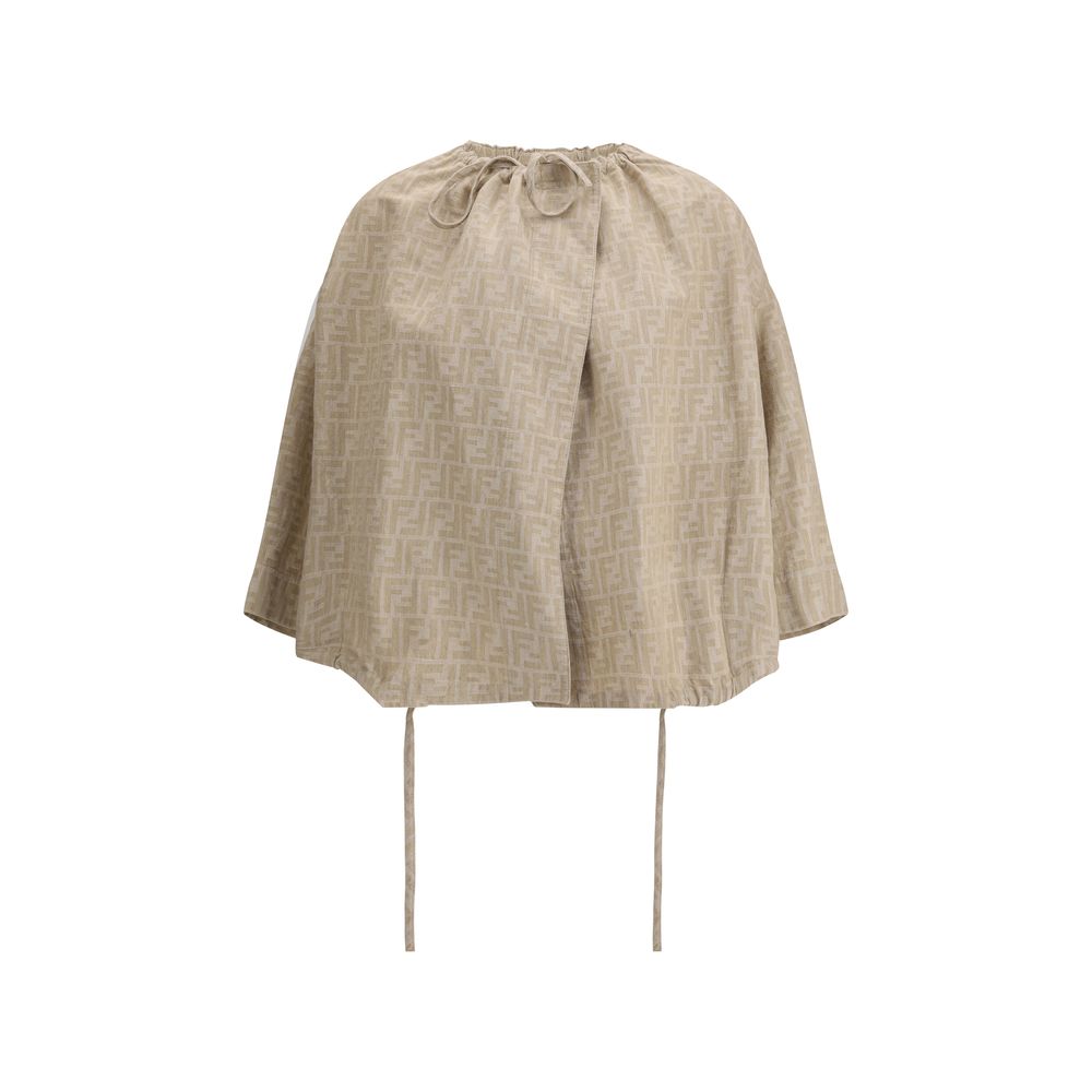 Veste en chambray oversize Fendi
