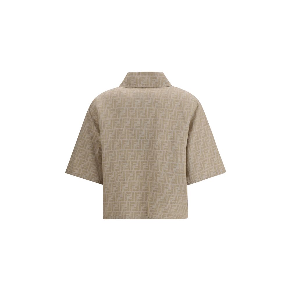 Veste courte en chambray Fendi