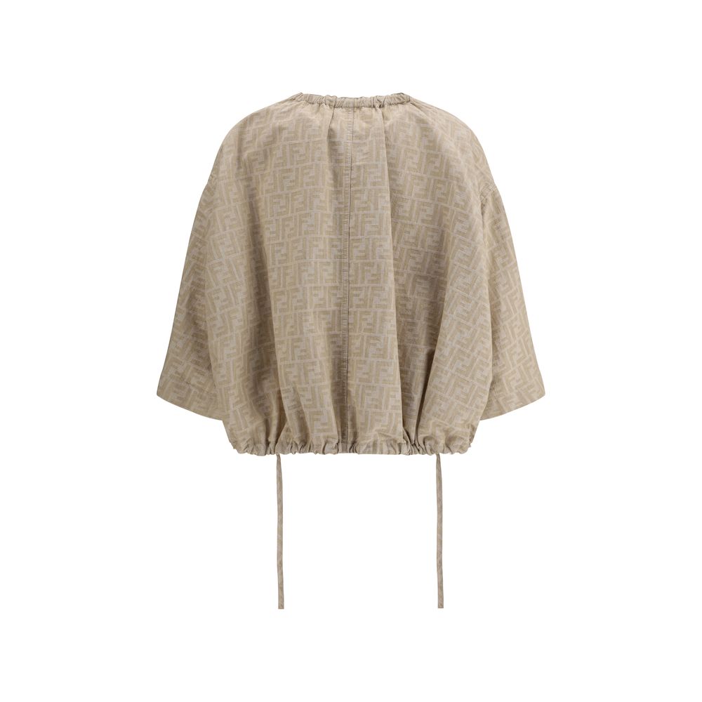 Veste en chambray oversize Fendi