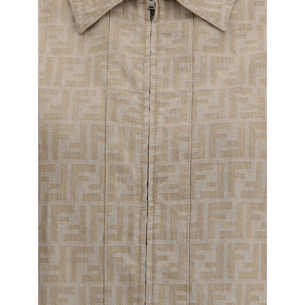 Veste courte en chambray Fendi