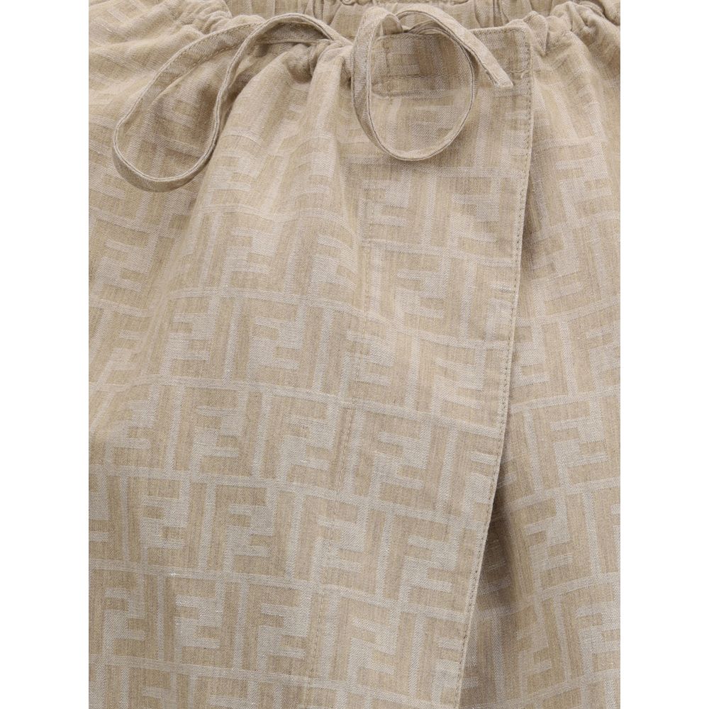 Veste en chambray oversize Fendi