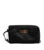 Pochette porte-clés Dolce & Gabbana en nylon noir avec logo