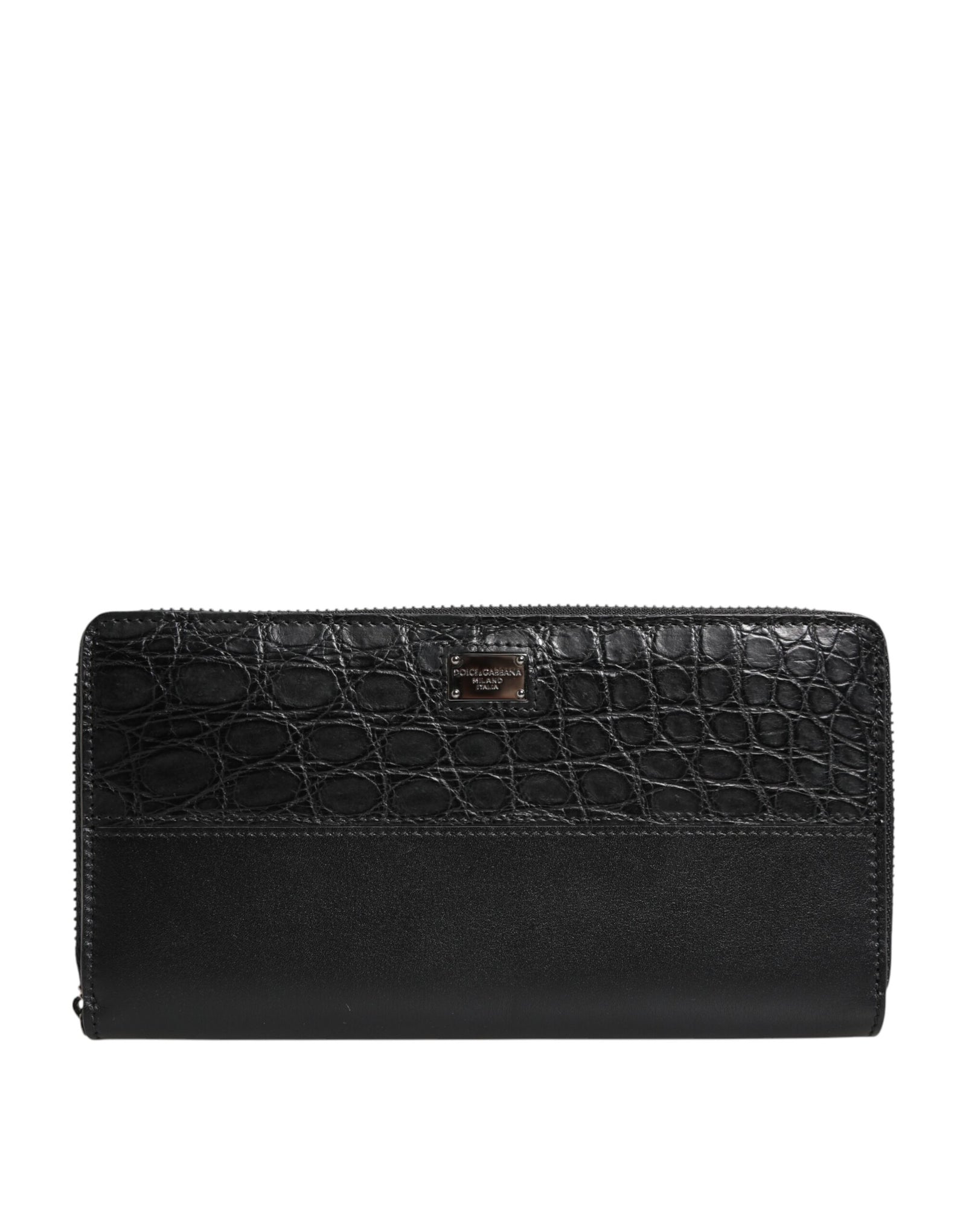 Portefeuille continental Dolce &amp; Gabbana en cuir d'autruche vert exquis