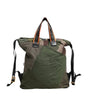 Dolce & Gabbana Military Green Patchwork Rucksack Backpack Bag